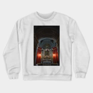 St Paul's Cathedral. Altar Area. Mdina, Malta Crewneck Sweatshirt